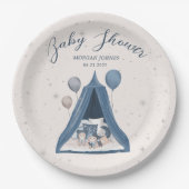 Celestial Bear Baby Shower Plakat Pappteller (Vorderseite)