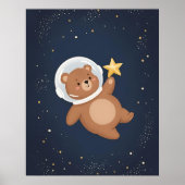 Celestial Bear Kinderzimmer Art Poster (Vorne)