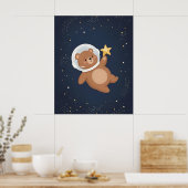 Celestial Bear Kinderzimmer Art Poster (Küche)
