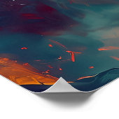 Celestial Bear Warrior - Kosmischer Samurai Guardi Poster (Ecke)