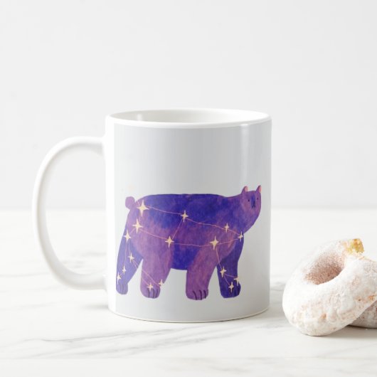 Celestial Bear Whimsical Mug Kaffeetasse (Mit Donut)