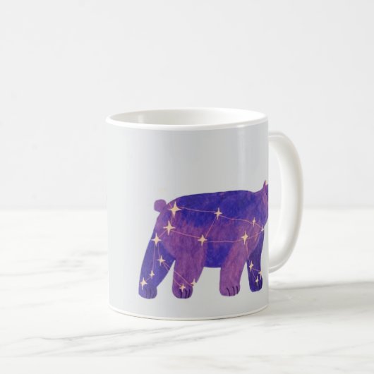 Celestial Bear Whimsical Mug Kaffeetasse (VorderseiteRechts)