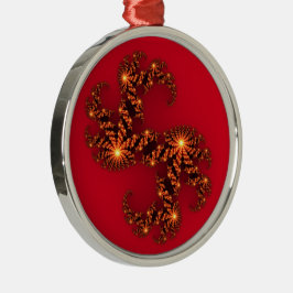 Celestial Beauty in Vivid 3D Kosmische Kunst Ornament Aus Metall