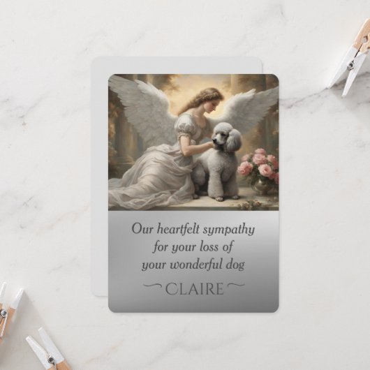 Celestial Beileid für den Verlust des Silberwurms Karte (Vorderseite/Rückseite Beispiel)