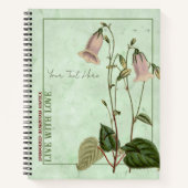 Celestial Bells: Hanabusaya asiatica Notebook Notizblock (Vorderseite)