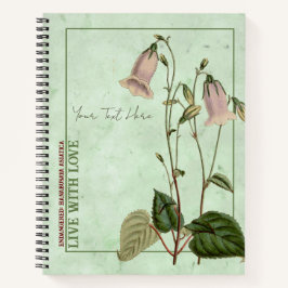 Celestial Bells: Hanabusaya asiatica Notebook Notizblock