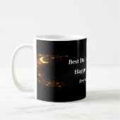 Celestial Best Dad Mug Black Gold Keepsake Gift Kaffeetasse (Links)