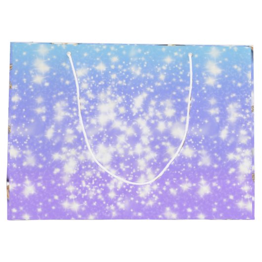 Celestial Birthday Geschenktasche | Starry Night D Große Geschenktüte (Rückseite)