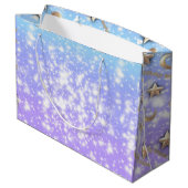 Celestial Birthday Geschenktasche | Starry Night D Große Geschenktüte (Rückseite Schrägansicht)