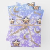Celestial Birthday Geschenkwrap | Starry Night Pap Geschenkpapier Set (Beispiel)
