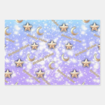 Celestial Birthday Geschenkwrap | Starry Night Pap