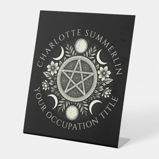 Celestial Black Business Sockelschild (Vorderseite)