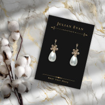 Celestial Black Gold Juwelen Earring Display