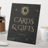 Celestial Black Mystical Gifts Karten signalisiere Sockelschild (In Situ)