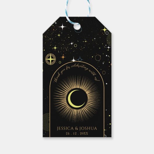 Celestial Black Mystical Star Dust Geschenkanhänger (Vorderseite)