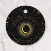 Celestial Black Mystical Sun Moon Geschenkanhänger (Vorderseite)