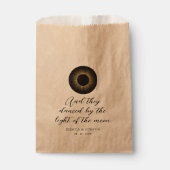 Celestial Black Mystical Sun Moon Geschenktütchen (Vorderseite)