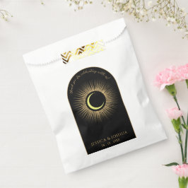 Celestial Black Mystical Sun Moon Geschenktütchen