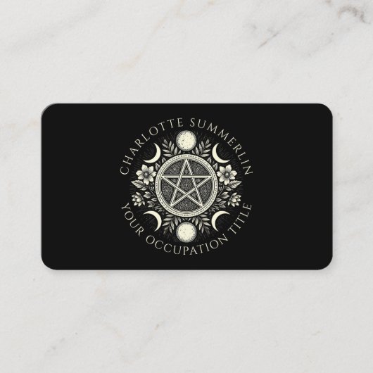 Celestial Black Visitenkarte (Vorderseite)