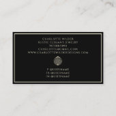 Celestial Black Visitenkarte (Rückseite)