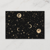 Celestial Black Wedding Honeymoon Wish Begleitkarte (Rückseite)