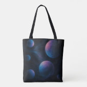 Celestial Bloom - ätherisch kosmische Blüte Tasche (Rückseite)