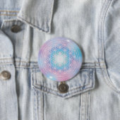 Celestial Bloom – Sacred Geometry Button (Beispiel)