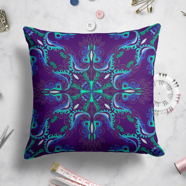 Celestial Bloom Star Pillow Lila Kissen (Von Creator hochgeladen)