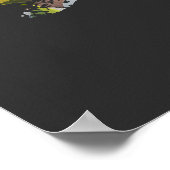 Celestial Blooming Crown of Thorns 3D Papercut Poster (Ecke)