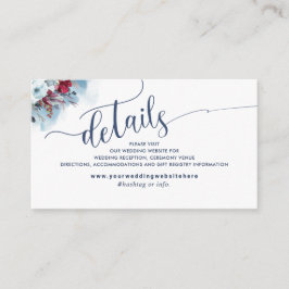 Celestial Blooms, Wedding Website / Details Begleitkarte