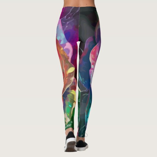 Celestial Blossom: Alien Rose Leggings (Rückseite)