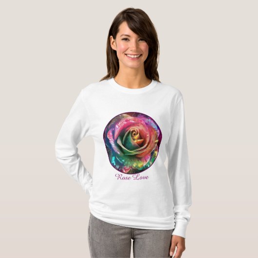 Celestial Blossom: Alien Rose T-Shirt (Vorne ganz)