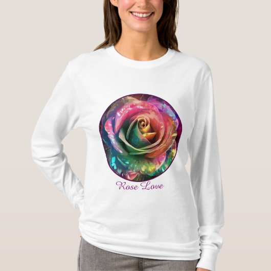 Celestial Blossom: Alien Rose T-Shirt (Vorderseite)