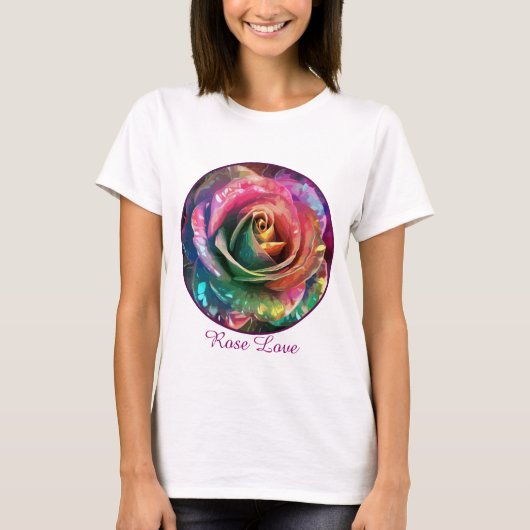 Celestial Blossom: Alien Rose T-Shirt (Vorderseite)