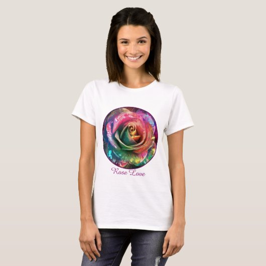 Celestial Blossom: Alien Rose T-Shirt (Vorne ganz)