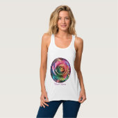 Celestial Blossom: Alien Rose Tank Top (Vorderseite Vollansicht)