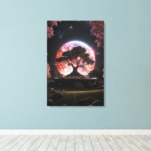 "Celestial Blossom" Leinwanddruck (Insitu (Holzboden))
