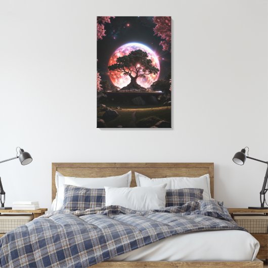 "Celestial Blossom" Leinwanddruck (Insitu (Schlafzimmer))