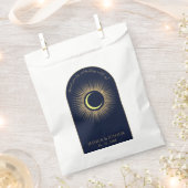 Celestial Blue Arch Mystical Sun Moon Geschenktütchen (Ausgeschnitten)