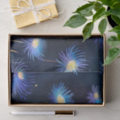 Celestial Blue Aster A Cosmic Bloom Seidenpapier (Geschenk)