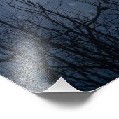 Celestial Blue Crystal Crows Fotodruck (Ecke)