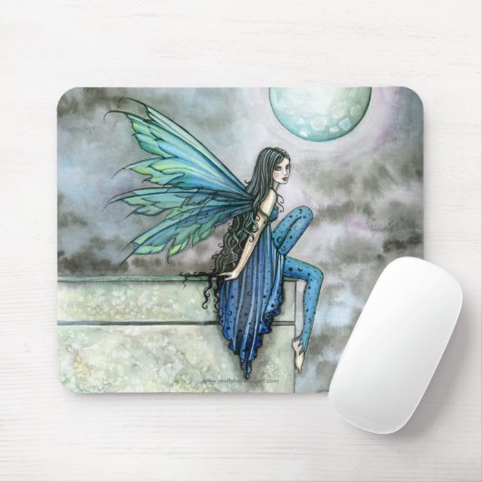 Celestial Blue Fairy Art Mousepad (Mit Mouse)