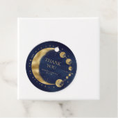Celestial Blue Gold Moon Phases Wedding Vielen Dan Geschenkanhänger (Beispiel)