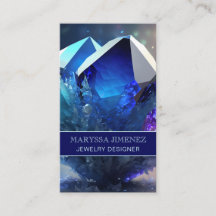 Celestial Blue Magical Mystic Abstrakt Crystals