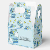 Celestial Blue Milk Carton Muster Party Geschenkschachtel (Geöffnet)