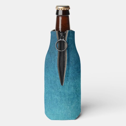 Celestial Blue Moose Silhouette Flaschenkühler (Flasche Rückseite)