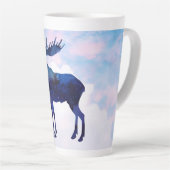 Celestial Blue Moose Silhouette Milchtasse (Rechte Ecke)