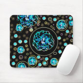 Celestial Blue Mouse Pad Mousepad (Mit Mouse)