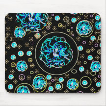 Celestial Blue Mouse Pad