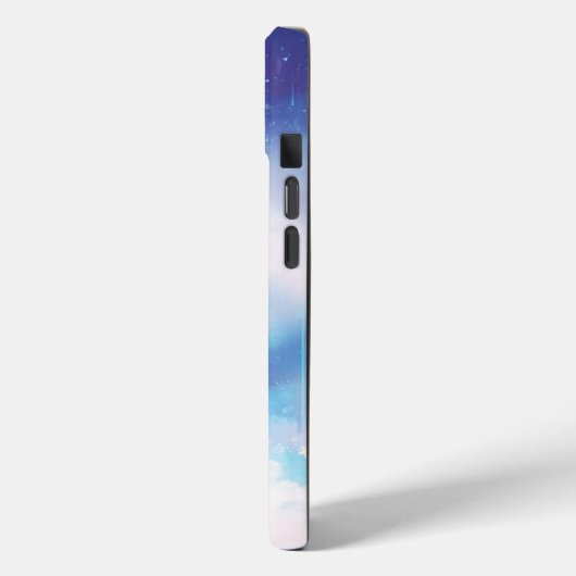 Celestial Blue Nebula iPhone Case (Rückseite / Links)
